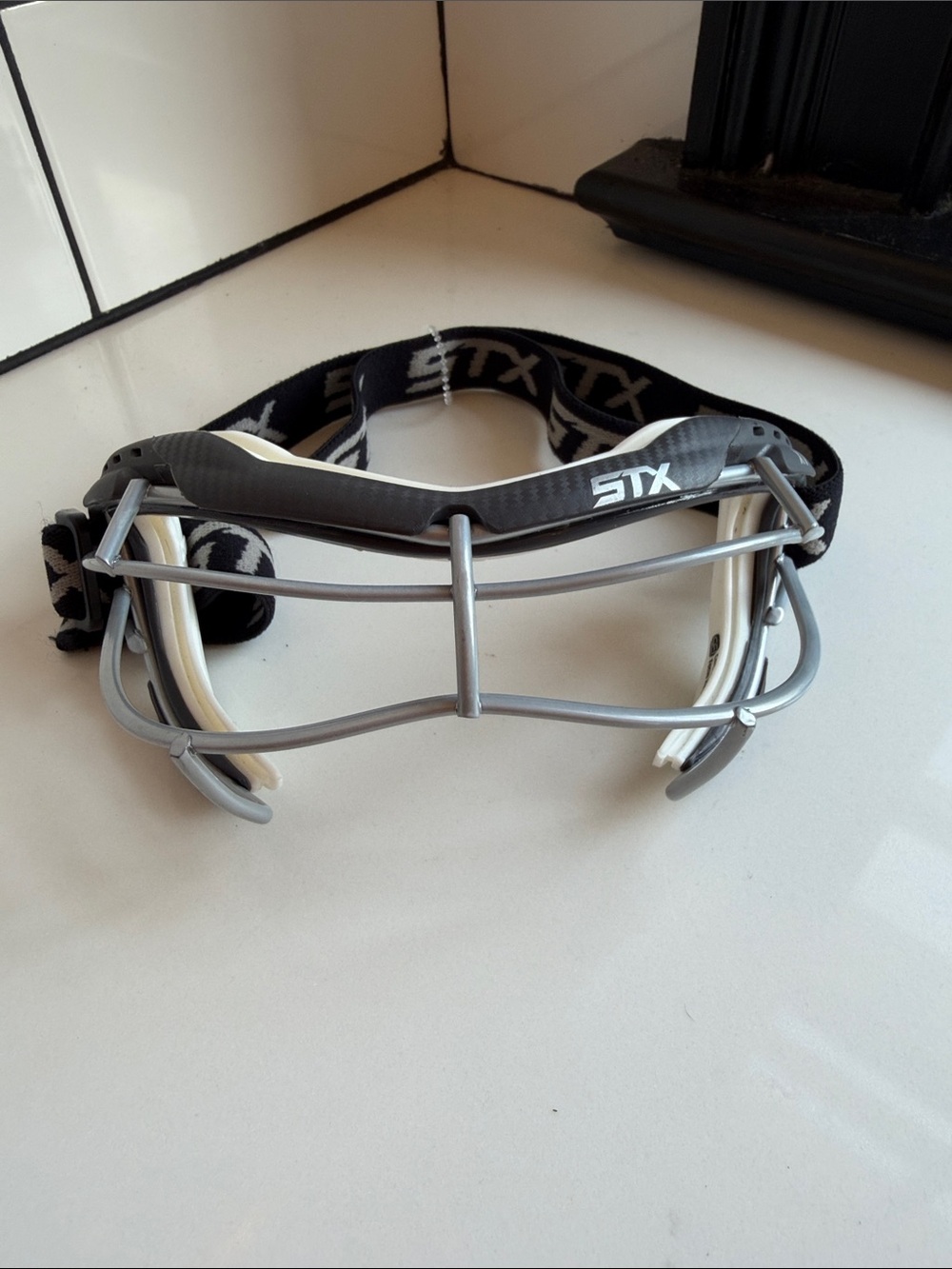 STX Sports Protective Eyewear Goggles - Silver Frame, Black Strap